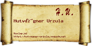 Hutvágner Urzula névjegykártya